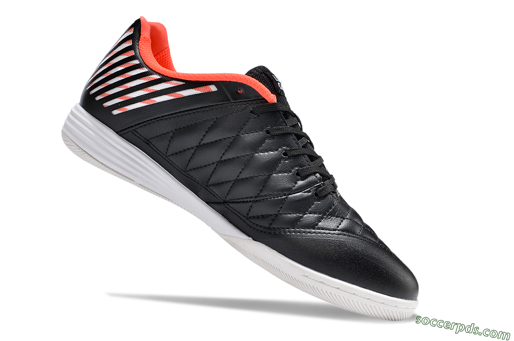 Nike Lunar Gato 2 IC Low-Tops Football Shoes - Black/White/Red 4