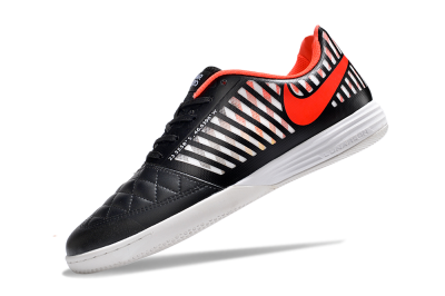 Nike Lunar Gato 2 IC Low-Tops Football Shoes - Black/White/Red