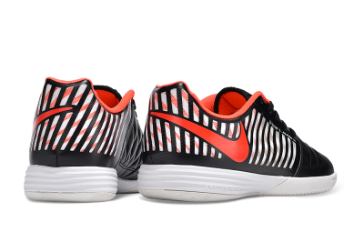 Nike Lunar Gato 2 IC Low-Tops Football Shoes - Black/White/Red