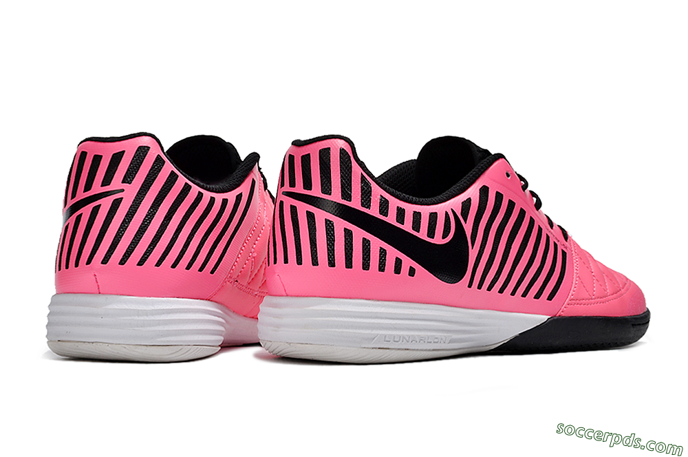 Nike Lunar Gato 2 IC Low-Tops Football Shoes - Pink/Black 6