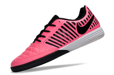 Nike Lunar Gato 2 IC Low-Tops Football Shoes - Pink/Black