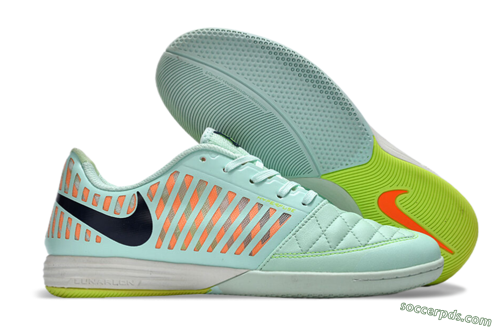 Nike Lunar Gato 2 IC Low-Tops Football Shoes - Jade/Black/Red 1