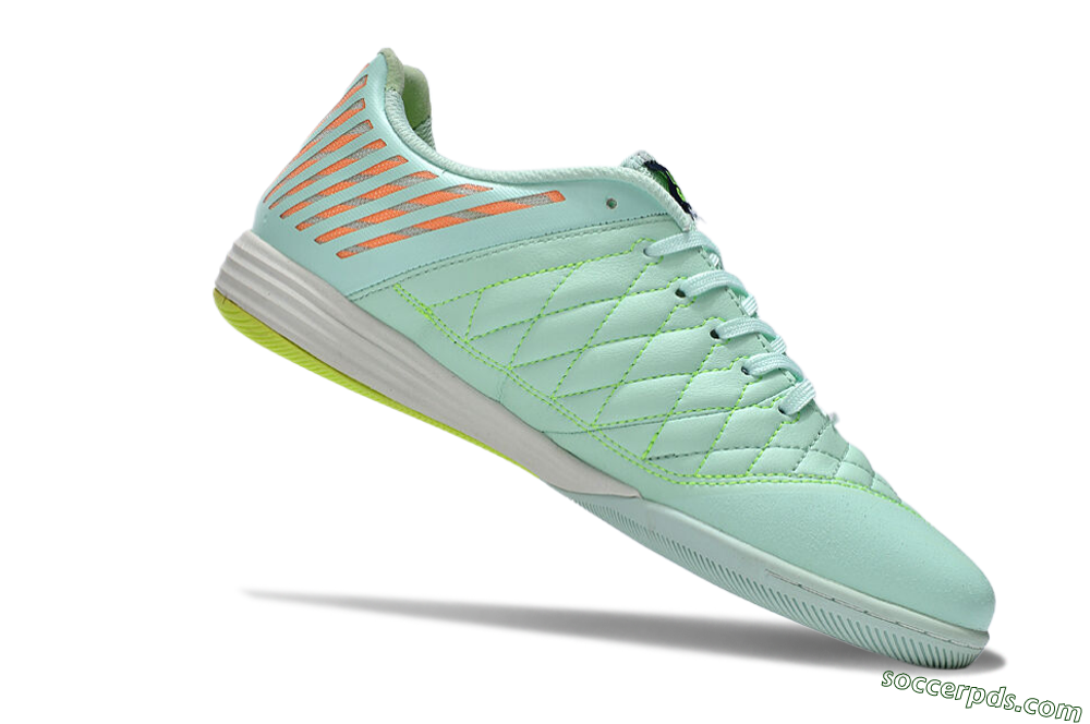 Nike Lunar Gato 2 IC Low-Tops Football Shoes - Jade/Black/Red 5