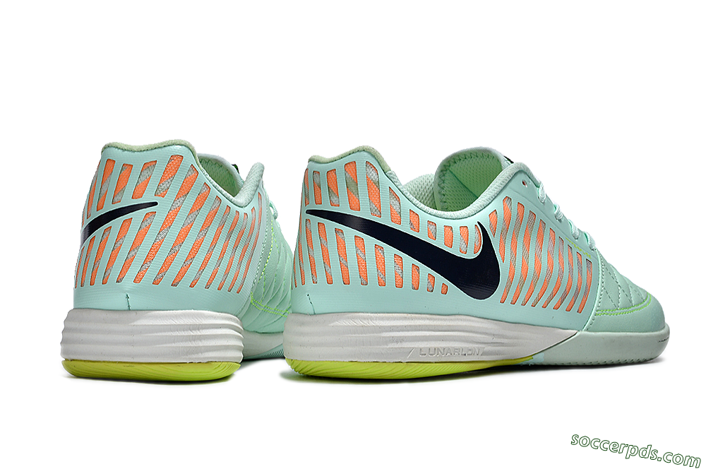 Nike Lunar Gato 2 IC Low-Tops Football Shoes - Jade/Black/Red 6