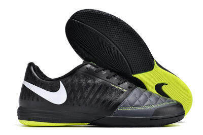 Nike Lunar Gato 2 IC Low-Tops Football Shoes - Black/White/Yellow