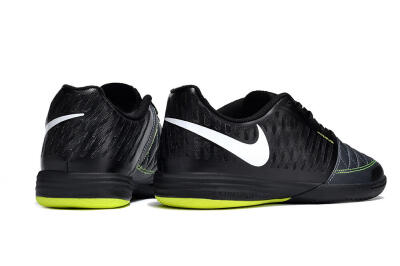 Nike Lunar Gato 2 IC Low-Tops Football Shoes - Black/White/Yellow