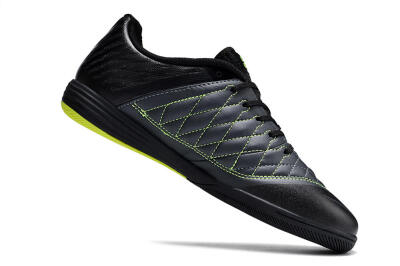 Nike Lunar Gato 2 IC Low-Tops Football Shoes - Black/White/Yellow