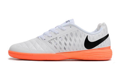 Nike Lunar Gato 2 IC Low-Tops Football Shoes - White/Black/Orange
