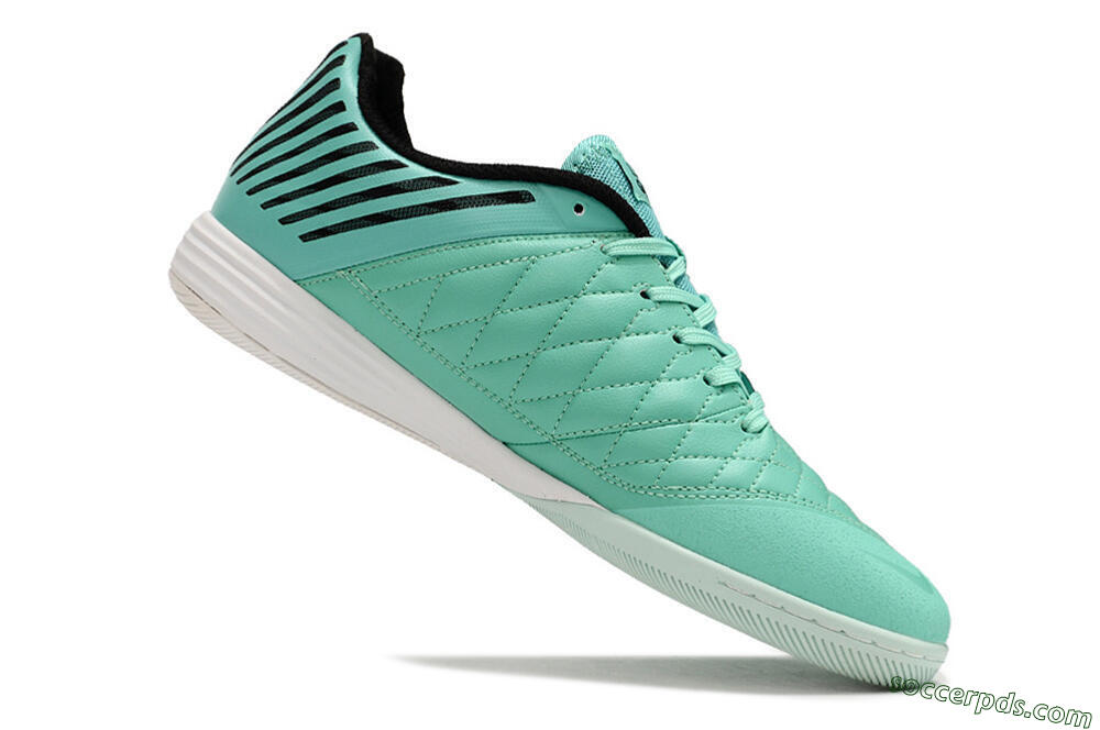 Nike Lunar Gato 2 IC Low-Tops Football Shoes - Jade/Black/Red 4