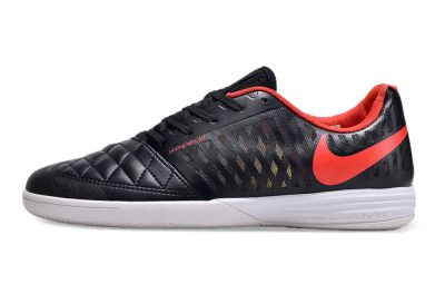 Nike Lunar Gato 2 IC Low-Tops Football Shoes - Black/Red/White