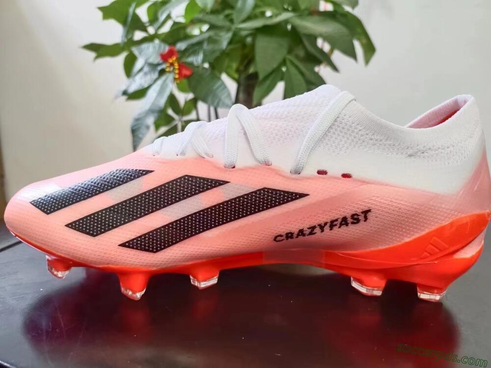 Adidas X Crazyfast.1 FG Low-Tops Football Boots - White/Red/Black