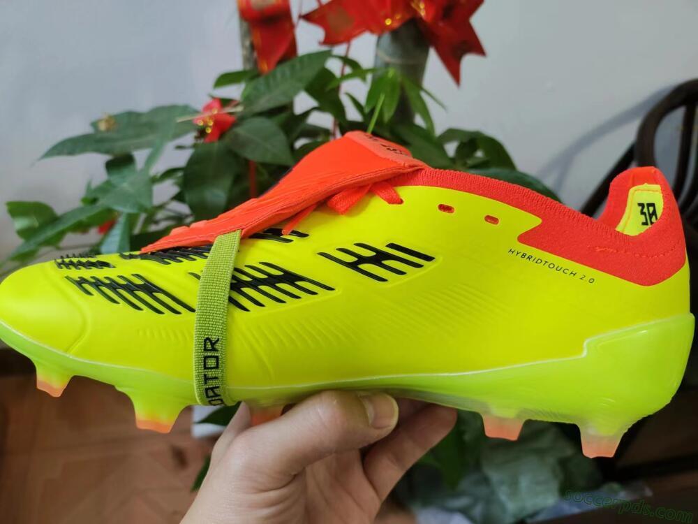 Adidas Predator Elite Foldover Tongue FG Low-Tops Football Boots - Yellow/Black/Red