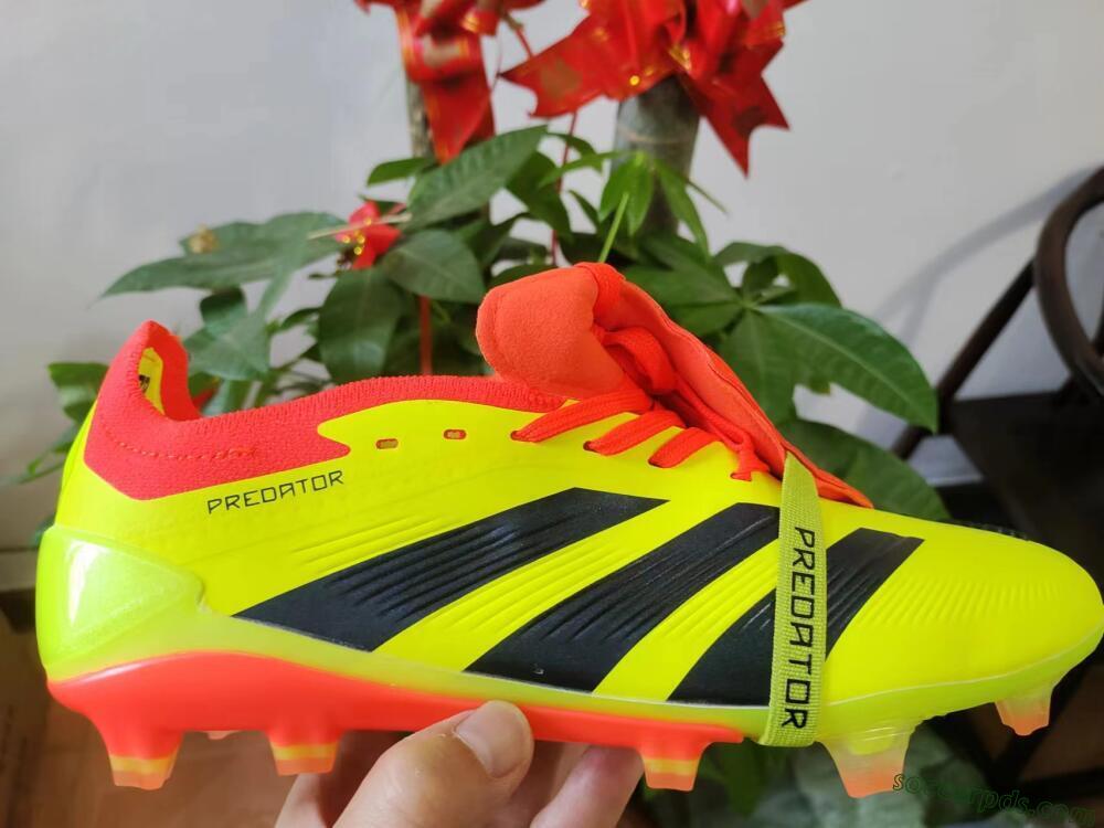 Adidas Predator Elite Foldover Tongue FG Low-Tops Football Boots - Yellow/Black/Red