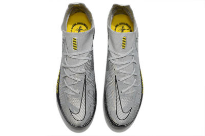 Nike Phantom Scorpion Elite DF FG High-Tops Football Boots - Silver/Yellow/Black