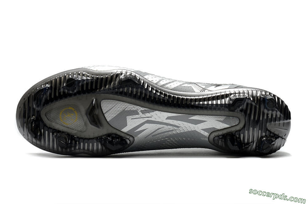 Nike Phantom Scorpion Elite DF FG High-Tops Football Boots - Silver/Yellow/Black 6