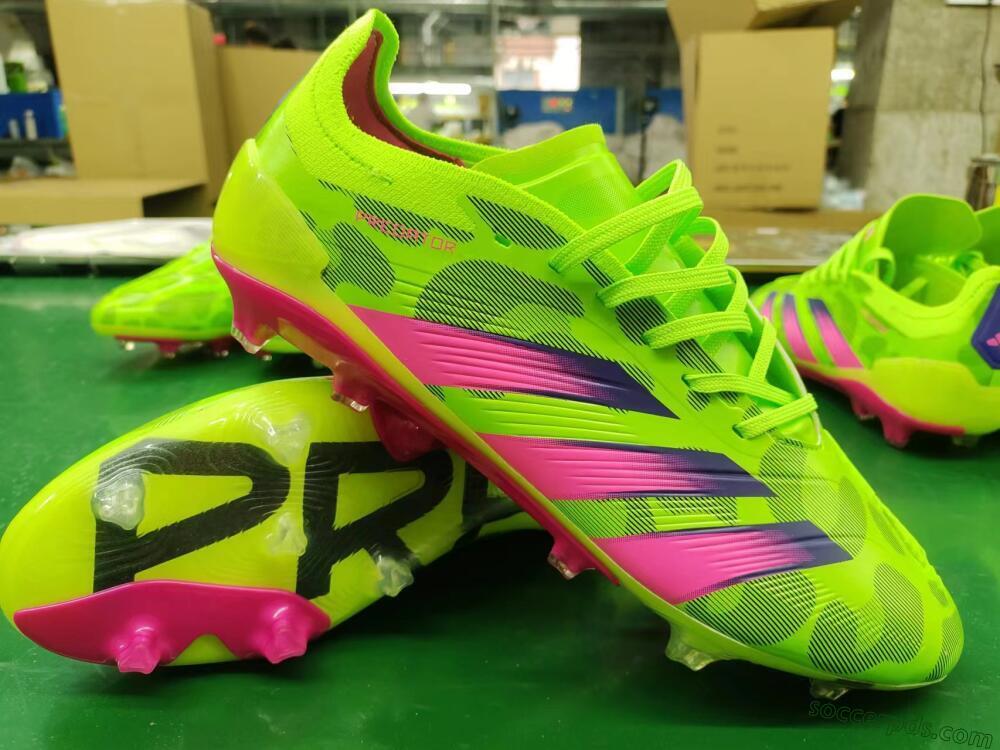 Adidas Predator Accuracy.1 FG Low-Tops Football Boots - Green/Yellow/Purple