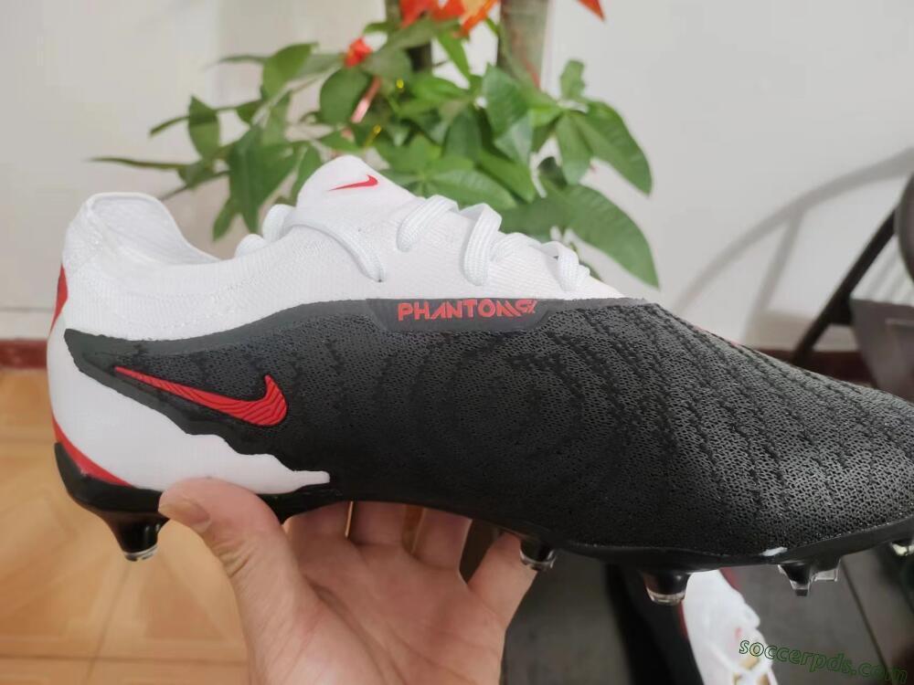 Nike Phantom GX Elite FG Low-Tops Football Boots - Black/White/Red