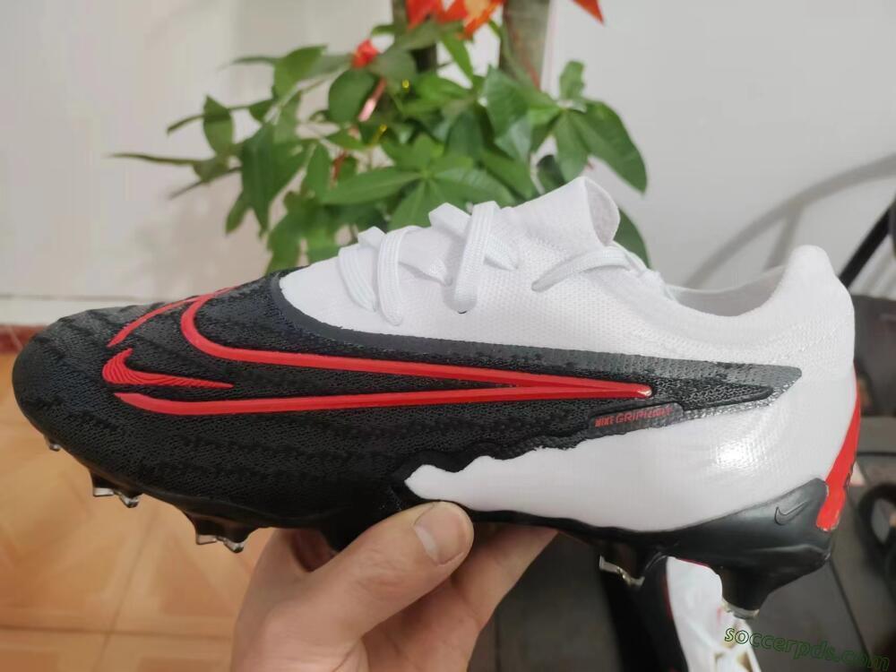 Nike Phantom GX Elite FG Low-Tops Football Boots - Black/White/Red