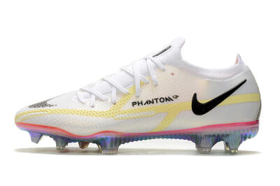 Nike Phantom GT 2 Elite FG Low-Tops Football Boots - White/Yellow/Black