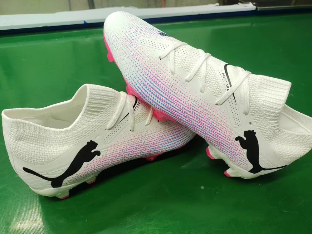 Puma Future Ultimate 2024 FG Low-Tops Football Boots - White/Pink/Blue/Black