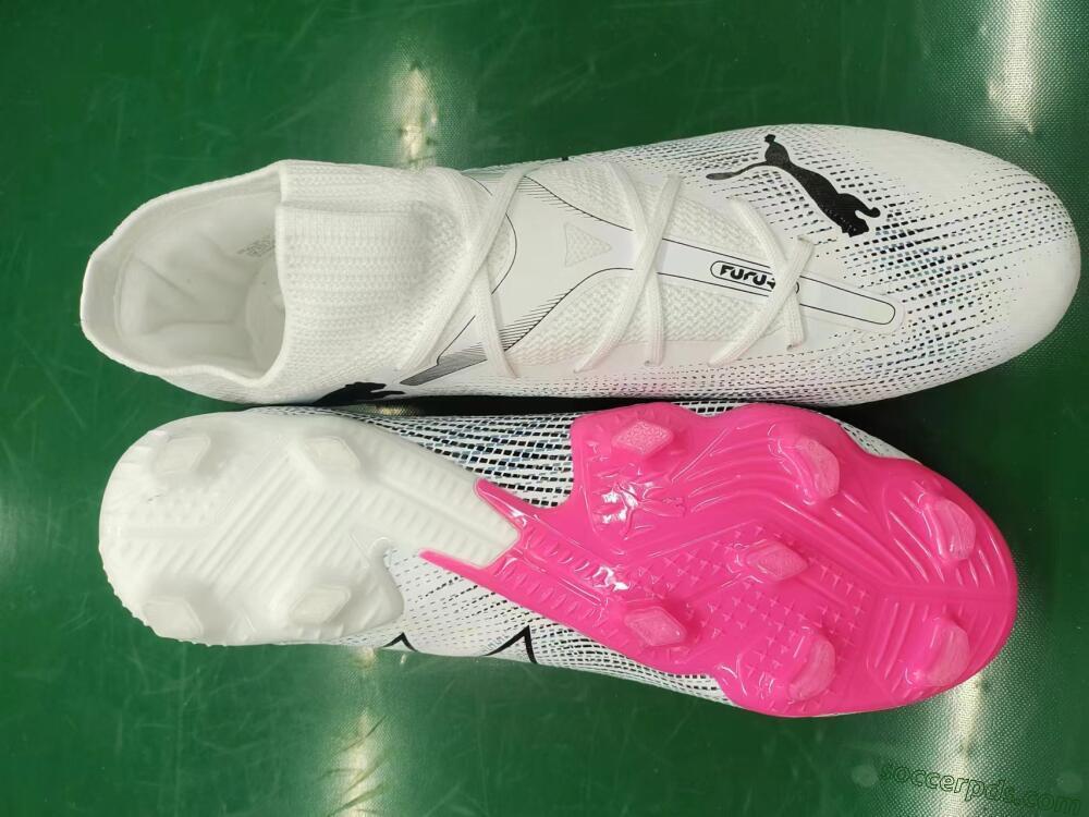 Puma Future Ultimate 2024 FG Low-Tops Football Boots - White/Pink/Blue/Black
