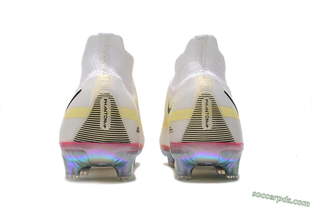 Nike Phantom GT 2 Elite DF FG High-Tops Football Boots - White/Yellow/Black 5