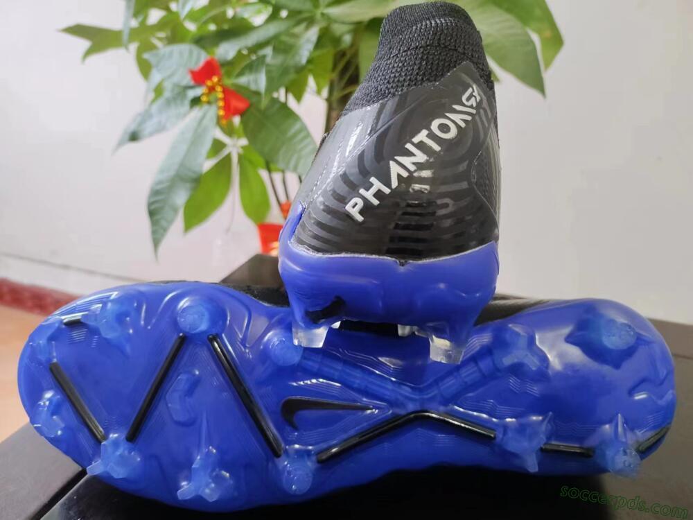 Nike Phantom GX Elite FG Low-Tops Football Boots - Black/Grey/Blue