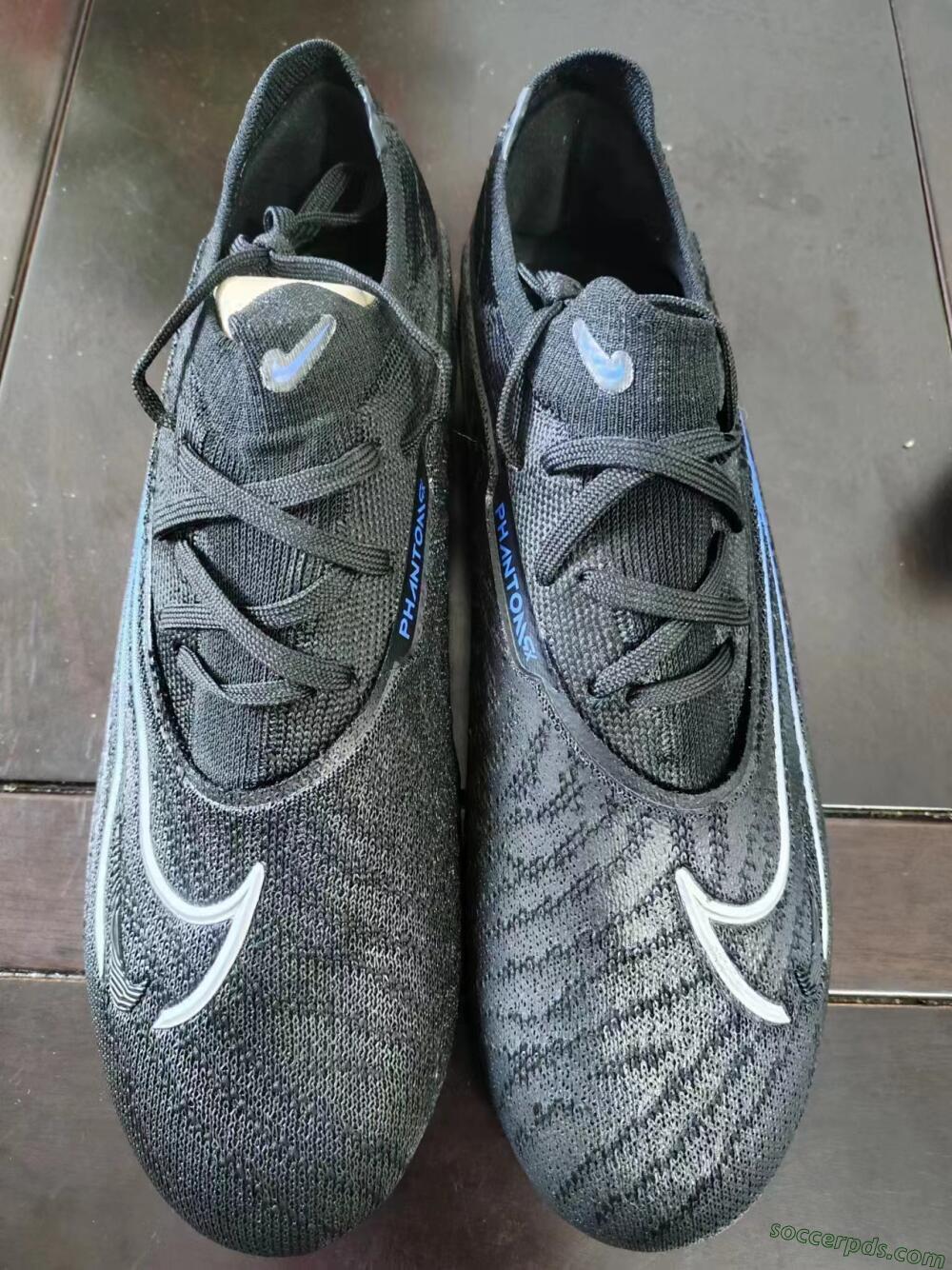 Nike Phantom GX Elite FG Low-Tops Football Boots - Black/Grey/Blue