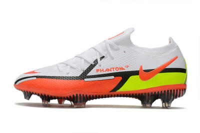 Nike Phantom GT 2 Elite FG Low-Tops Football Boots - White/Red/Green