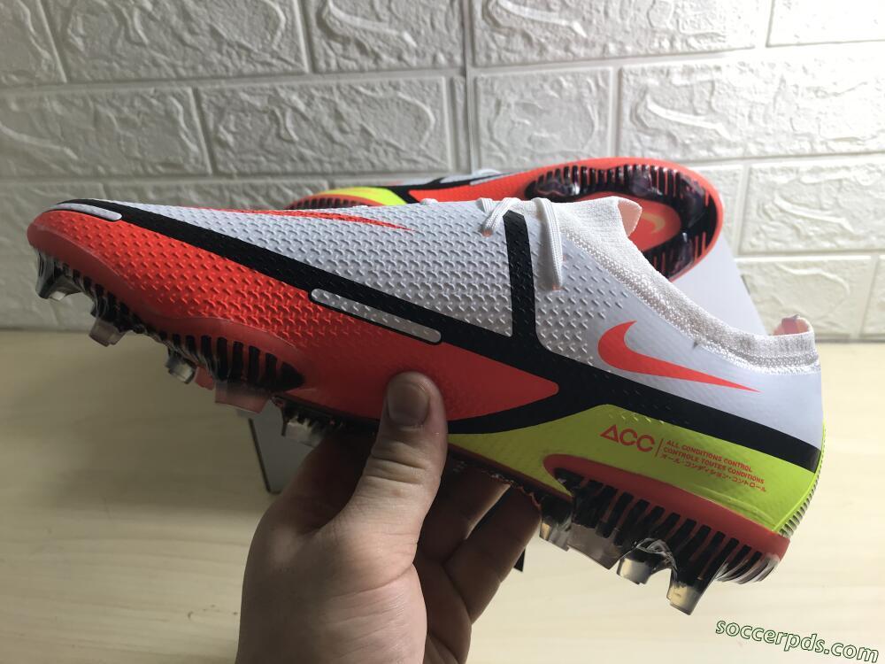 Nike Phantom GT 2 Elite FG Low-Tops Football Boots - White/Red/Green