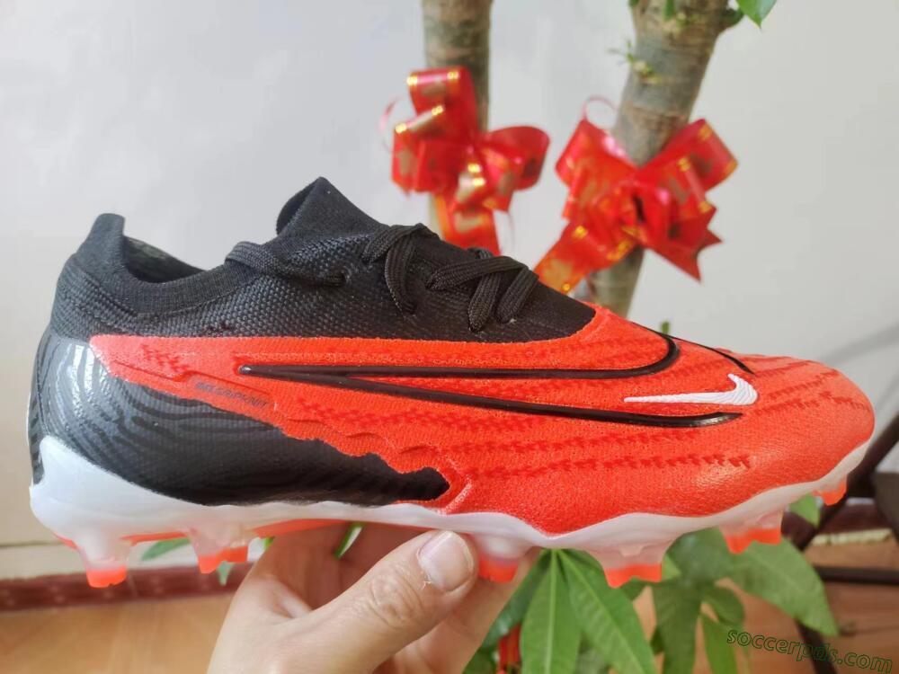 Nike Phantom GX Elite FG Low-Tops Football Boots - Red/Black/White