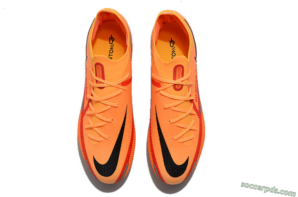 Nike Phantom GT 2 Elite FG Low-Tops Football Boots - Orange/Black 4