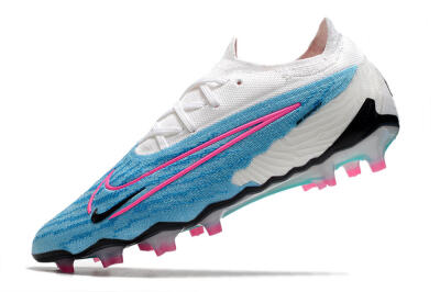 Nike Phantom GX Elite FG Low-Tops Football Boots - Blue/White/Pink