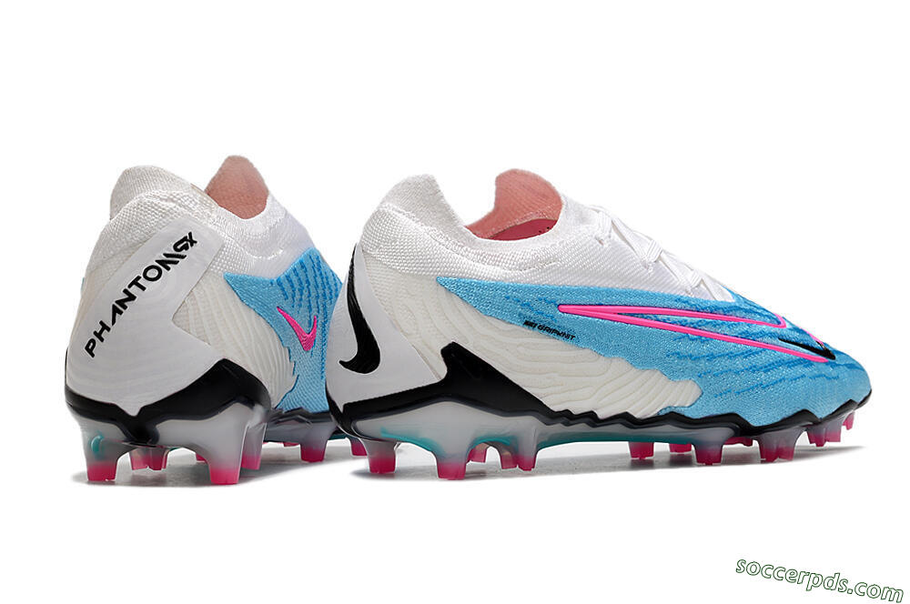Nike Phantom GX Elite FG Low-Tops Football Boots - Blue/White/Pink 6
