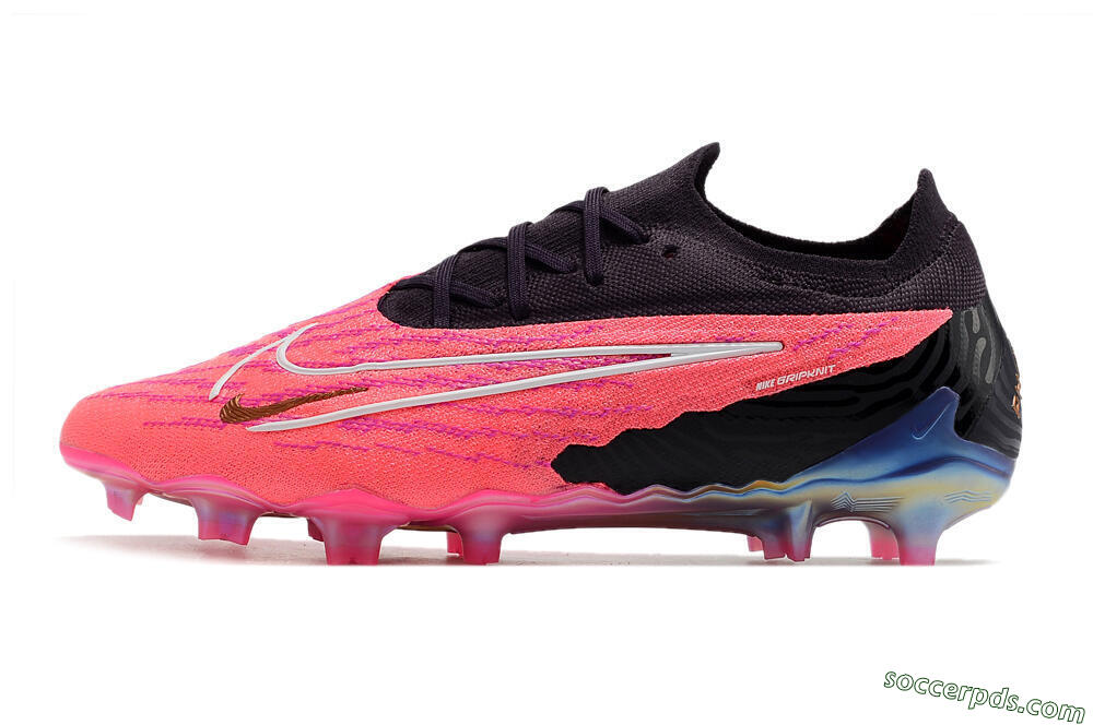 Nike Phantom GX Elite FG Low-Tops Football Boots - Pink/Black 2