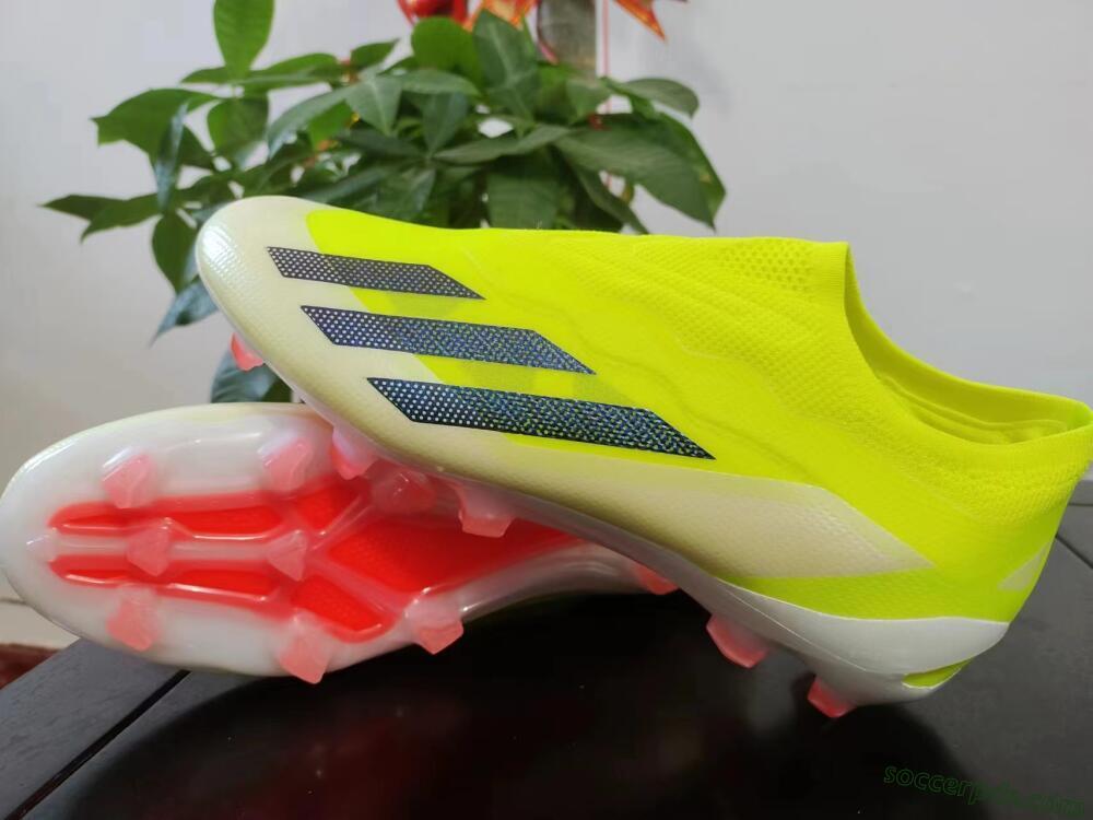 Adidas X Crazyfast+ Laceless FG Low-Tops Football Boots - Yellow/Blue/Red