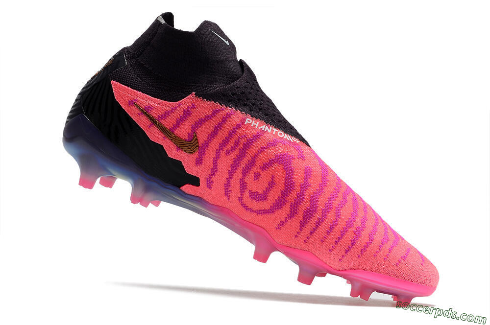 Nike Phantom GX Elite DF Link FG High-Tops Football Boots - Pink/Black 4