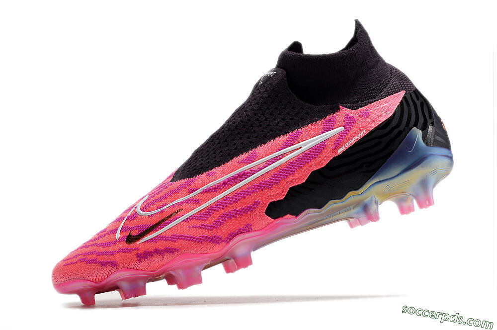 Nike Phantom GX Elite DF Link FG High-Tops Football Boots - Pink/Black 5