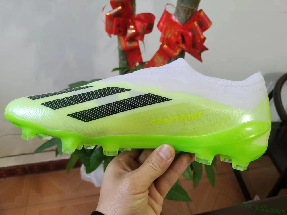 Adidas X Crazyfast.1 LL FG Low-Tops Football Boots - Green/Black/White
