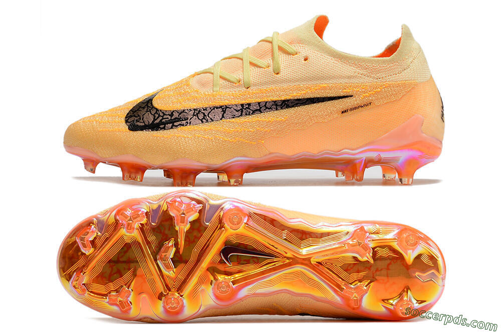 Nike Phantom GX Elite FG Low-Tops Football Boots - Orange/Black 0