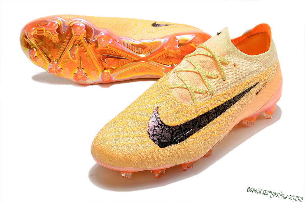 Nike Phantom GX Elite FG Low-Tops Football Boots - Orange/Black 3