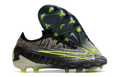 Nike Phantom GX Elite FG Low-Tops Football Boots - Grey/Rainbow