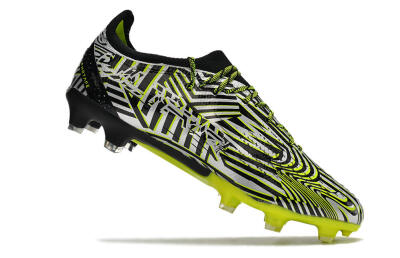 Puma Ultra Ultimate FG Low-Tops Football Boots - White/Black/Green