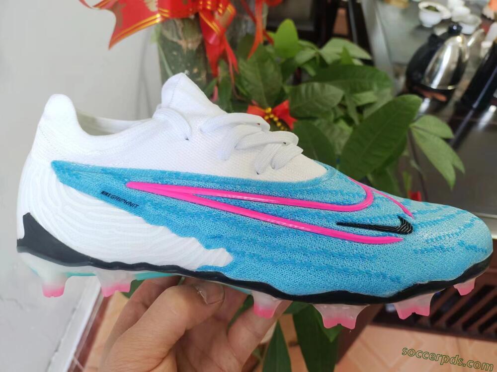 Nike Phantom GX Elite FG Low-Tops Football Boots - Blue/White/Pink