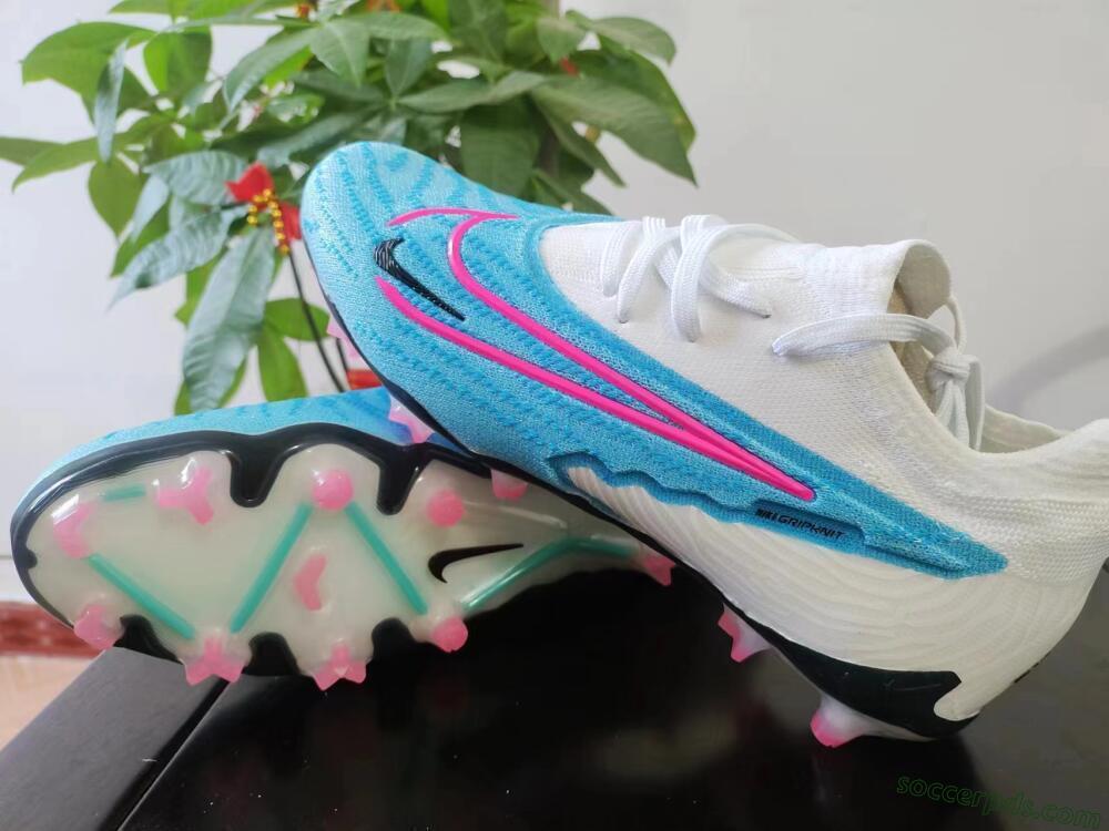 Nike Phantom GX Elite FG Low-Tops Football Boots - Blue/White/Pink