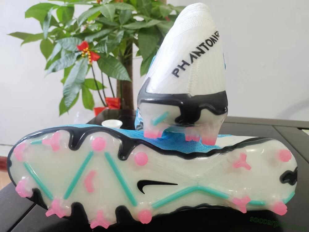 Nike Phantom GX Elite FG Low-Tops Football Boots - Blue/White/Pink