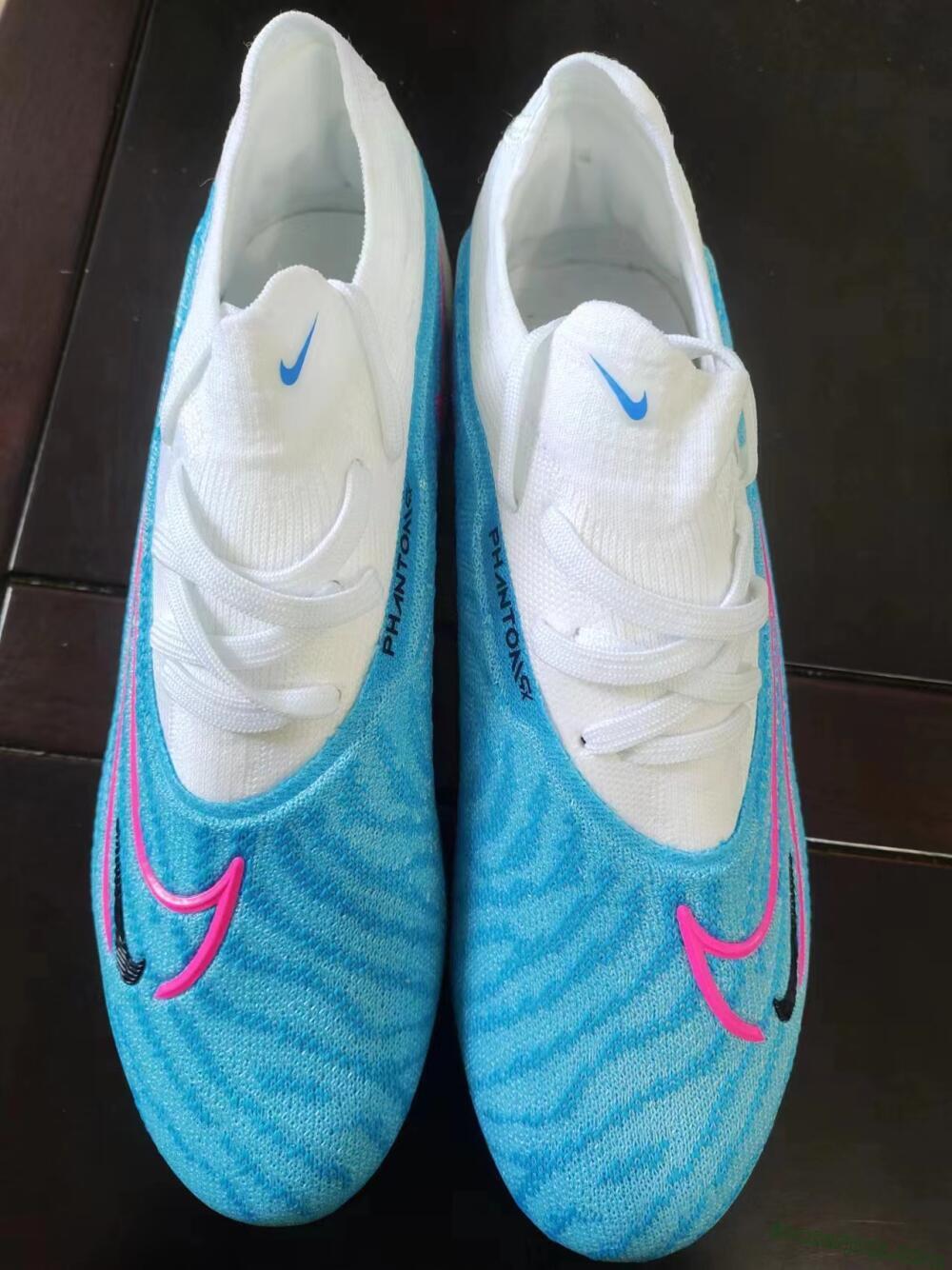 Nike Phantom GX Elite FG Low-Tops Football Boots - Blue/White/Pink