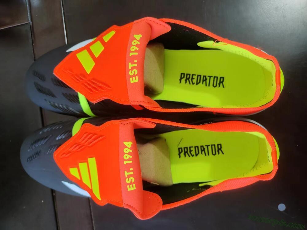 Adidas Predator Elite Foldover Tongue FG Low-Tops Football Boots - Black/White/Red