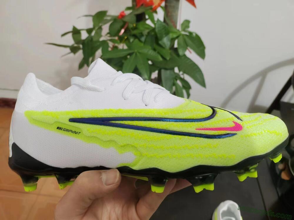 Nike Phantom GX Elite FG Low-Tops Football Boots - Green/Pink/Black/White