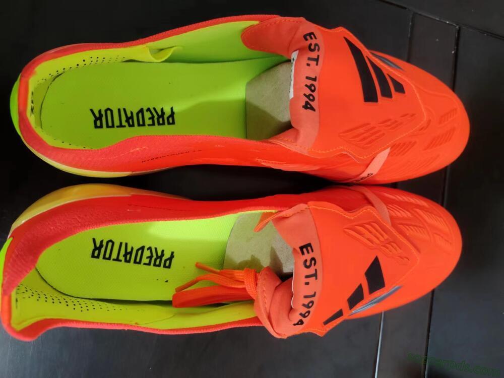 Adidas Predator Elite Foldover Tongue FG Low-Tops Football Boots - Red/Black/Yellow